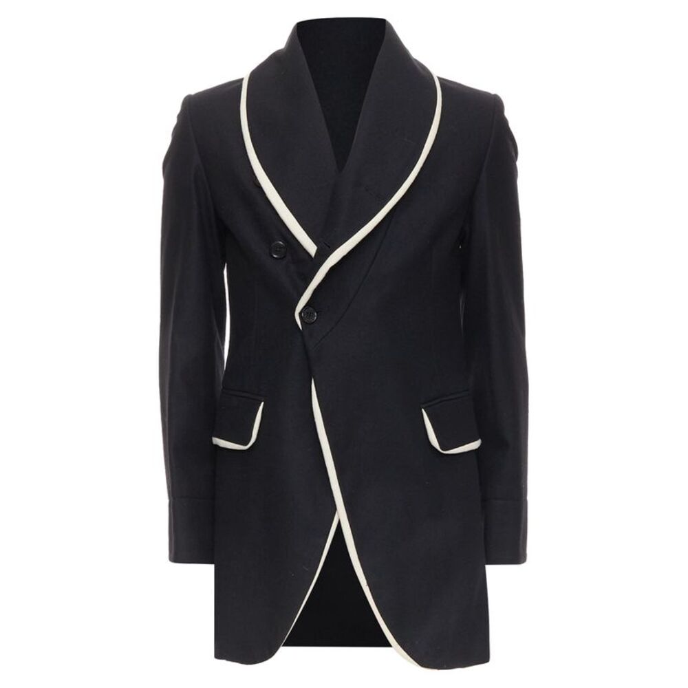 Ann Demeulemeester Wool Shawl Coat